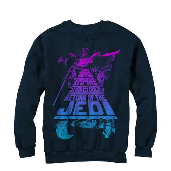 Men's Star Wars Trilogy Sweatshirt Navy Blue Small