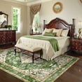 thumbnail image 4 of Lahome Decor 5'x7' Area Rug for Living Room,Machine Washable Non Slip Inside Floor Mat,Vintage Rug,Low Pile Lightweight Vintage Rug for Bedroom Dining Room Office Farmhouse,Green, 4 of 9