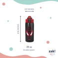 thumbnail image 5 of Zak Designs 25oz Durable Plastic Jubilation Water Bottle with Leak Proof Spout Cover, Straw, Push Button Lid, Flip Up Lock, and Built-in Carry Handle, Spiderman, 5 of 7
