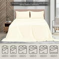 thumbnail image 6 of MALLONI HOME Twin Sheet Set - Cotton Rich Twin Bedding Sets, 3 Piece Deep Pocket Twin Sheet - Ultra Soft, Wrinkle Resistant, Quick Dry, Easy Care Twin Sheets - Ivory, 6 of 6