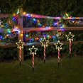 5PCS Led for Solar Star Lights Ground Plug Christmas Day Lawn Ground