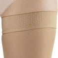 thumbnail image 2 of Ames Walker AW Style 265 Microfiber Opaque 20-30 mmHg Firm Compression Open Toe Thigh High Stockings w/Dot Band Black Large, 2 of 4