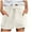 Beige, variant on Women's High-Waisted Tie-Belt Shorts, Side Pockets & Rolled Cuffs, Summer Lightweight Casual Beach Sports,Size L