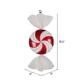 thumbnail image 2 of Vickerman M153003 18,5 Po Rouge &amp; Blanc Plat Tourbillon Candy Glitter Ornement de Noël, 2 of 2