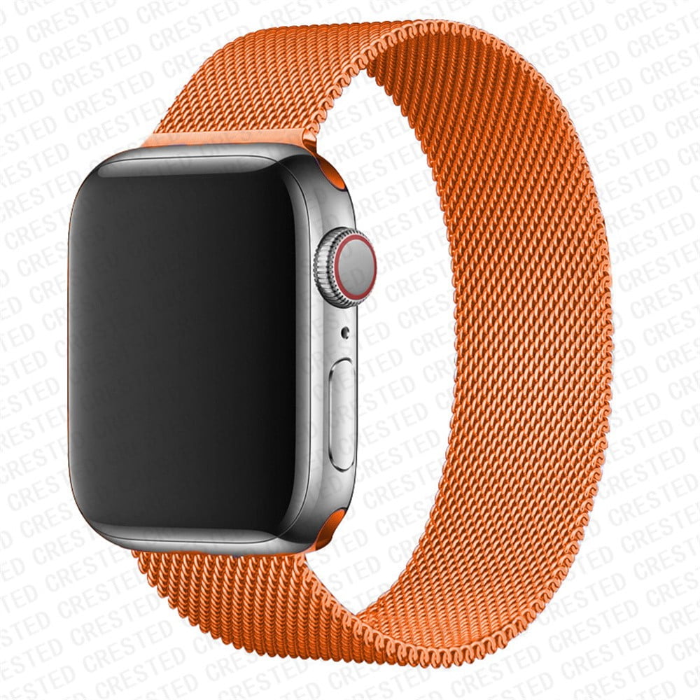Strap for Apple Watch 5 Band 44mm 40mm iWatch Serie 7 6 SE 4 3 2 Stainless Steel Bracelet Milanese Loop Apple Watch Band 38mm 42mm 41mm 45mm Sunset Walmart