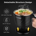 Topwit Electric Hot Pot Mini, Electric Cooker, Noodles Cooker, Electric