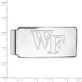 thumbnail image 2 of 10k White Gold Logoart Wake Forest University Money Clip, 2 of 4