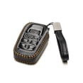thumbnail image 2 of Vitodeco Genuine Leather Smart Key Fob Case with Leather Key Strap Compatible for Toyota Rav4 Prime 2022 - 2025 (5-Button, Black), 2 of 5