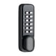 thumbnail image 1 of Cerradura de puerta con teclado mecánico, cerradura de puerta mecánica, cerradura de puerta sin llave con manija Negro, 1 of 9