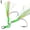 A, variant on Double Jigging Assist Hooks Carbon Steel Saltwater Fishing Hooks with PE Braided Line & PVC Streamers, Sizes 1/0 to 5/0 (73kg Strength), for Iron Jigs Tuna Grouper Amberjack