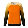 thumbnail image 5 of GigrtiJin Women Long Sleeved Gradient Sweatshirt Plus Size Round Neck Casual Pullover Top Fashion Going out Basic Blouse, 5 of 5