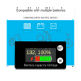 thumbnail image 5 of Battery Capacity Indicator DC 8V-100V Lead Acid Lithium LiFePO4 Car Motorcycle Voltmeter Voltage Gauge Color Screen, 5 of 10