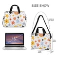 thumbnail image 3 of FORMRS 16" Laptop Bag Carrying Sleeve Case with Handle Travel Shoulder Briefcase, Colorful Retro Floral, 3 of 8