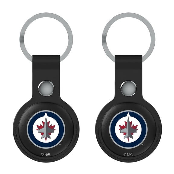 Keyscaper  Black Winnipeg Jets Two-Pack AirTag Holders