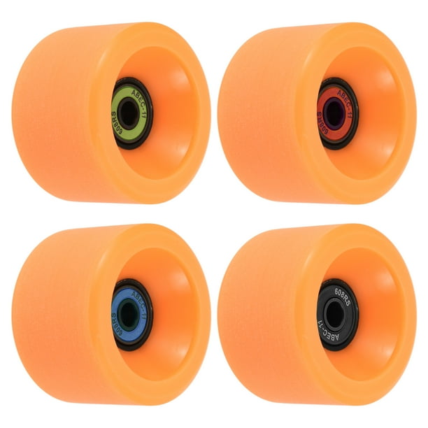 Uxcell 65mm 78A Longboard Wheels with ABEC11 Soft Cruiser Wheels Street Wheels Skateboard PU