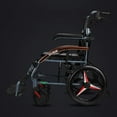 thumbnail image 2 of Magnesium Alloy Wheelchair 22lbs Lightweight Portable Travelling Transport Chair with HandBrakes, 16 inch Wheels, 2 of 6