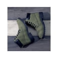 thumbnail image 4 of Fangasis Women Combat Boot Warm Ankle Booties Lug Sole Winter Boots Outdoor Lightweight Short Bootie Green 5, 4 of 9