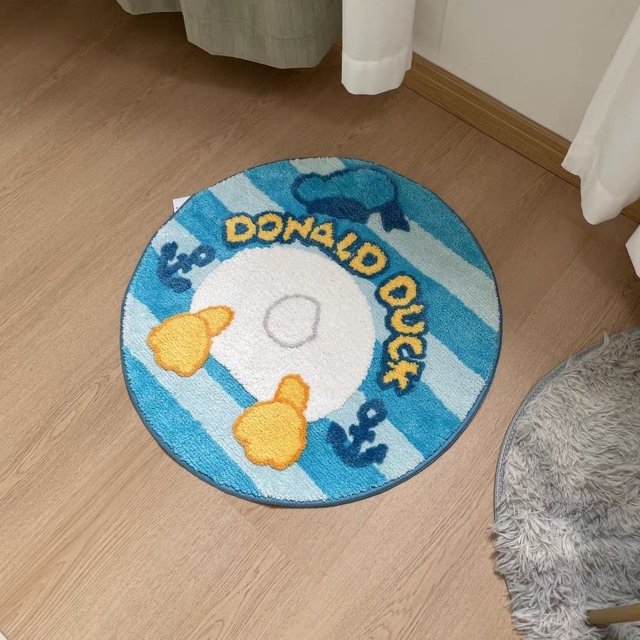 Alfombra de felpa de Anime Chip 'n' Dale de Disney, alfombra suave con bonitos dibujos Kawaii, decoración creativa para mesita de noche, felpudo antideslizante para baño