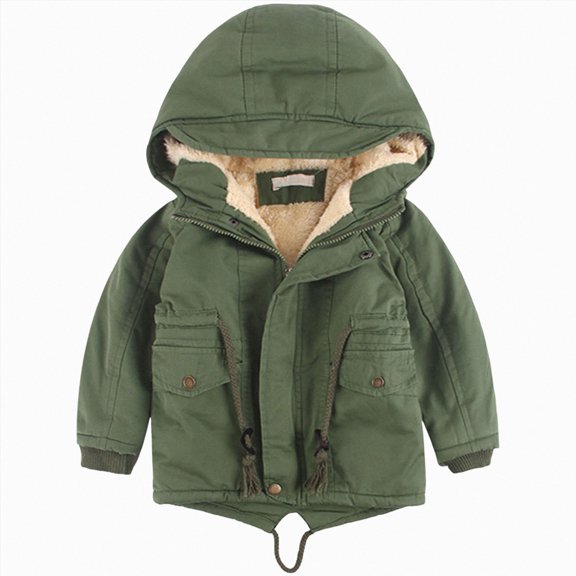 Hooded Cotton Padded Jacket For Boys And Comfortable And Fashionable,Hooded Padded Jacket 4-5 Years