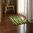 thumbnail image 3 of TOWN & COUNTRY TERRA Ravine Abstract Mountain Outdoor Door Mat, Natural Coir, Heavyweight, Non-Slip Entryway Mat, Green, 18"x30", 3 of 5