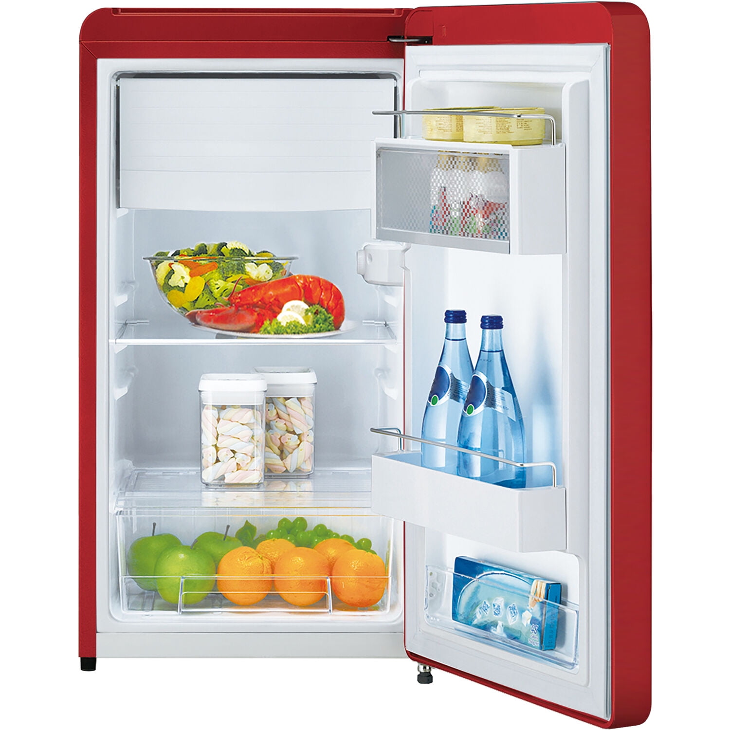 Kenmore 4 4 Cu Ft Retro 1 Door Compact Refrigerator Red Walmart Com Walmart Com