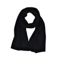 thumbnail image 3 of C.C Unisex Winter Thick Ribbed Knit Stretchy Plain Extra Long Scarf Wrap, Black, 3 of 4