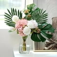 thumbnail image 5 of 30 Pcs Palm Leaves Artificial Tropical Monstera - 8 Kinds Large Small Green Fake Palm Leaf with Stems for Safari Jungle Hawaiian Luau Party Table Decoration Wedding Birthday Theme Party Decorations, 5 of 8