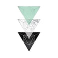 thumbnail image 3 of Urban Epiphany 12x14 Black Modern Framed Museum Art Print Titled - Mint Geometric 3, 3 of 5