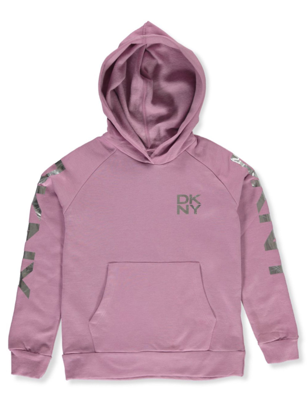 DKNY Girls' Foil Logo Hoodie - haze pink, 7 (Big Girls) - Walmart.com