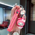 thumbnail image 1 of Llavero Kawaii Sanrio Kuromi Hello Kitty, llavero My Melody, hebilla de llave Cinnamoroll, mochila de Anime, colgante, accesorios de juguete de felpa YAOSANBAO BAO unisex, 1 of 2