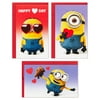 Hallmark Minions Mini Valentines Day Cards and Stickers for Kids School (18 Classroom Valentines with Envelopes)