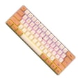 thumbnail image 1 of Seitruly Teclado mecánico con cable RGB, 61 teclas, hogar, oficina, negocios, escritorio, ordenador portátil, PC, teclado, accesorios de repuesto Videojuegos y accesorios Naranja, 1 of 6
