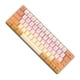 thumbnail image 1 of Seitruly Teclado mecánico con cable RGB, 61 teclas, hogar, oficina, negocios, escritorio, ordenador portátil, PC, teclado, accesorios de repuesto Videojuegos y accesorios Naranja, 1 of 6