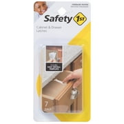 Safety 1st Cabinet & Drawer Latch (7pk), Cream, Toddler