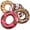 multicolored, variant on Playbees Sprinkle Donut Pool Floats - 4 Pack - Inflatable Floaties for Kids & Adults - Fun Summer Water Toy for Pool Parties and Decorations