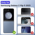 thumbnail image 2 of Funda VEGO para Samsung Galaxy Z Flip 5 con protector de pantalla y anillo, 2 of 8