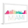 thumbnail image 3 of Miami Color Skyline Framed Painting Print, 3 of 5