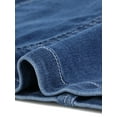 thumbnail image 5 of MODA NOVA Junior's Button Down Collar Roll Up Long Sleeve Denim Dress, 5 of 5