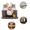 thumbnail image 3 of Soporte para estatura de chef, juego de salero y pimentero, decoración para botellas, caja de almacenamiento de especias para cocina, 3 of 5
