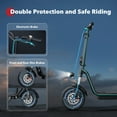 thumbnail image 4 of iScooter 500W Electric Scooter with Seat for Adult, 12" Commuter E-Scooter Up to 23 Miles 15.5 MPH with Dual Shock Absorbers and Basket, 4 of 10