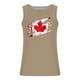 thumbnail image 3 of Camiseta de tirantes de cuello redondo para hombre, con estampado de hojas de arce, para fitness, para estar en casa, pijama, color liso, de poliéster., 3 of 3