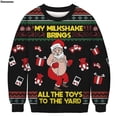 thumbnail image 2 of Suéter de Navidad feo de Papá Noel para hombres y mujeres, regalo de Navidad 3D, máquina de juego de oso de coche impresa, Tops de puente de fiesta de vacaciones, sudadera de Navidad, 2 of 4