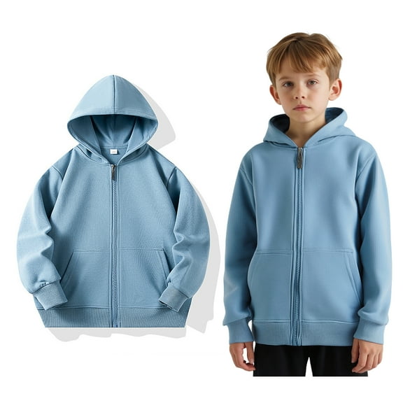 Kids Girls Hoodie Kids Zip up Hooded Long Sleeve Lightweight Pullover Tops Loose Sweatshirt Warm Fall Winter Clothes Little Girls Clothes 4-5 Years