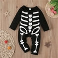 thumbnail image 4 of Zecgelong Baby Boys Girls Long Sleeve Romper Skeleton Jumpsuit Outfits Toddler Boy Rompers Size 0-3 Months, 4 of 5