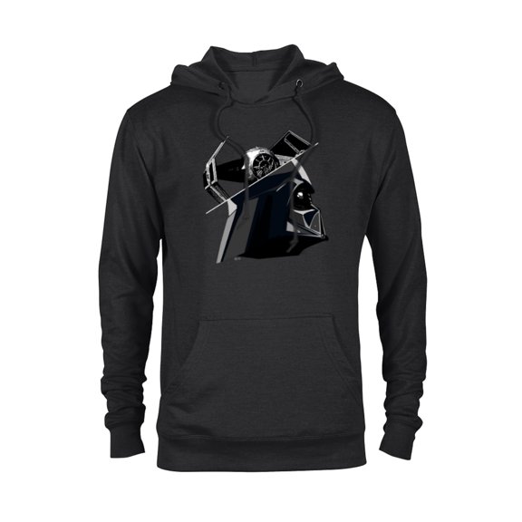 Star Wars Darth Vader and TIE Advanced Starfighter - Pullover Hoodie for Adults - Customized-Black