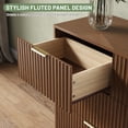 thumbnail image 6 of ASTUVIA 55.1" W Fluted 7 Drawer Dresser for Adult,Wooden Bedroom Dresser,Dresser TV Stand up to 65" for Living Room,Oak, 6 of 9
