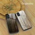thumbnail image 4 of Tempered Glass Case Wood Grain Anti-Scratch Soft TPU Bumper Shockproof Cover for SAMSUNG Galaxy S20 PLUS (Gray-Brown), 4 of 7