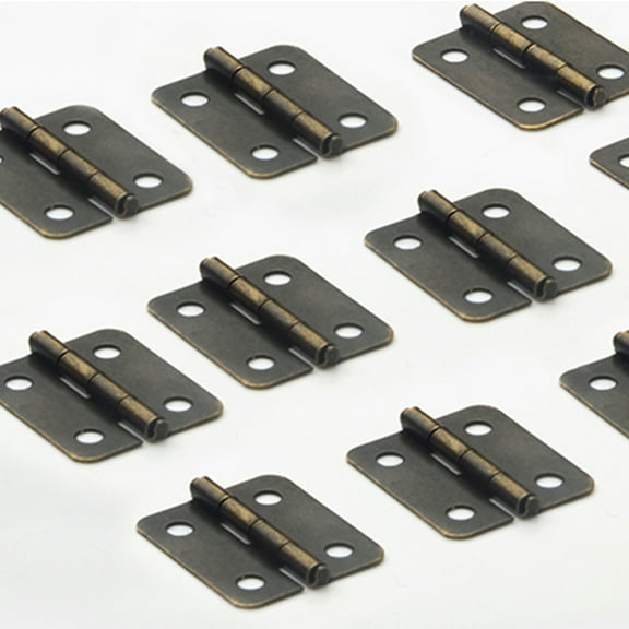 TOYMYTOY Retro Jewelry Box Hinges Spring Hinges Iron Dark Brown for Craftsmen DIY Projects 250pcs