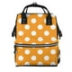 thumbnail image 1 of Easygdp Orange And White Polka Dot para Bolsa de Bebé de Gran Capacidad con Múltiples Bolsillos, Bolsa de Pañales para Padres, Bolsa de Viaje Organizada y Elegante, 1 of 6