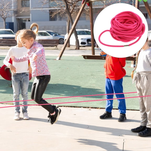 LULULION Portable Rosy Jump Elastic Band for Outdoor Exercise and Coordination